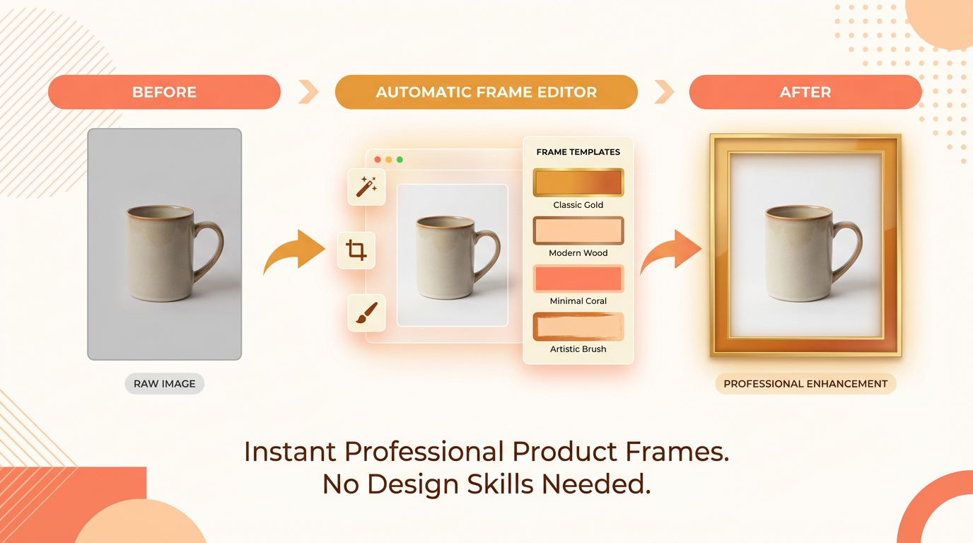 ShopeeツールHANABIの画像フレーム加工機能